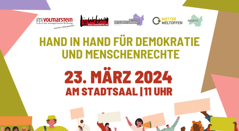 „Hand in Hand“ am 23. März: Wetter setzt Zeichen für Vielfalt