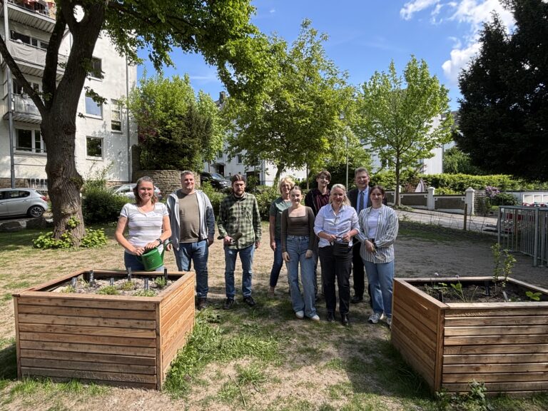 Kleiner Park, große Pläne: Die Umgestaltung des Pocketparks in der Bismarckstraße schreitet voran