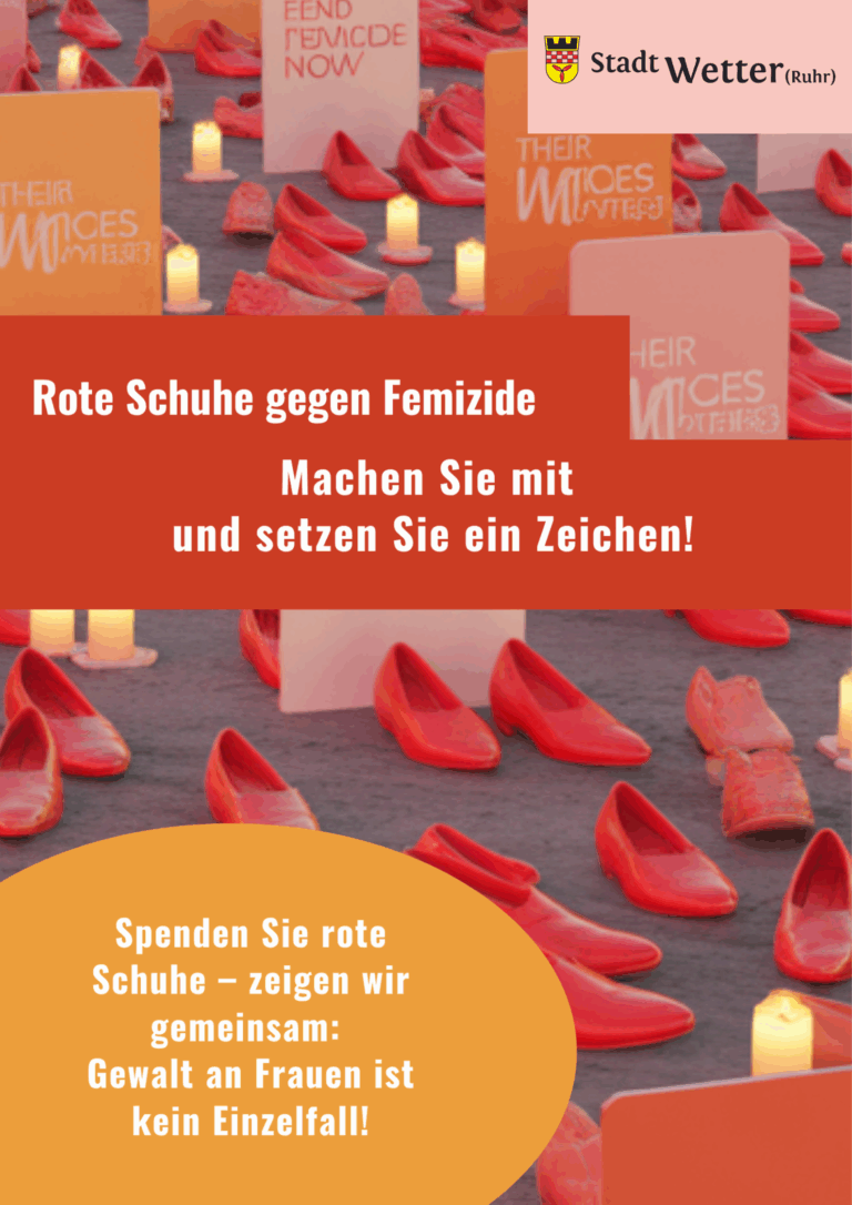 Machen Sie mit: Mit roten Schuhen ein Zeichen gegen Femizide setzen