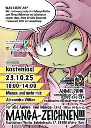 Herbstferien-Spezial in der Stadtbücherei: Manga goes Halloween mit Illustratorin und Designerin Alexandra Völker