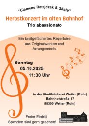 Herbstkonzert im alten Bahnhof