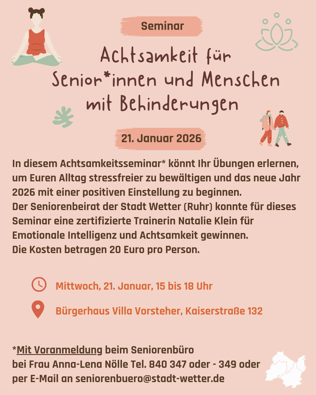 Achtsamkeitsseminar für Senior*innen und Menschen mit Behinderung