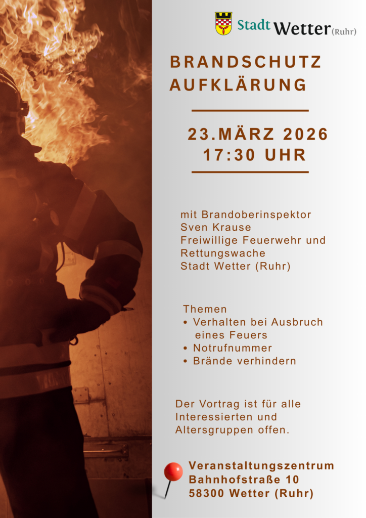 Vortrag: Brandschutz für Angehörige von Senior*innen