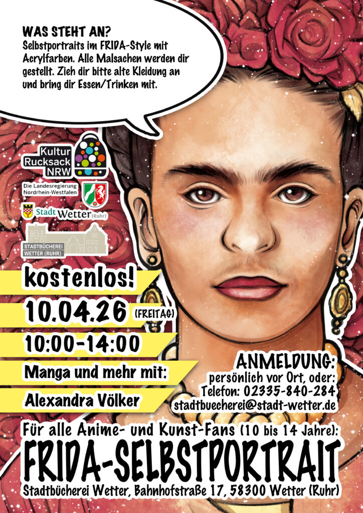 Acrylmalerei in der Stadtbücherei Wetter (Ruhr)