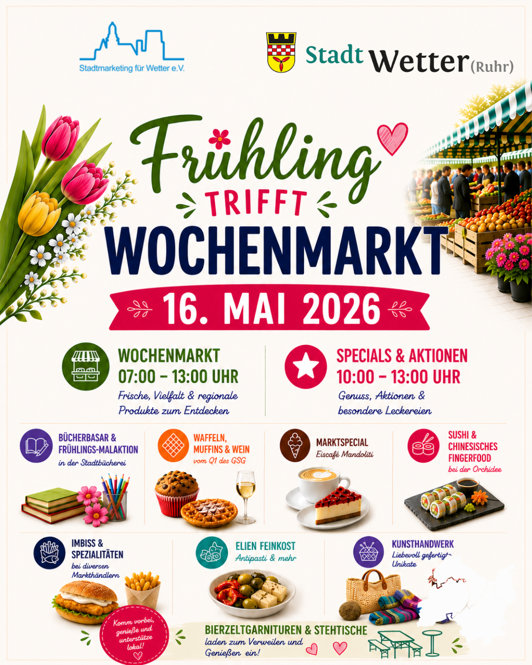 Frühling trifft Wochenmarkt
