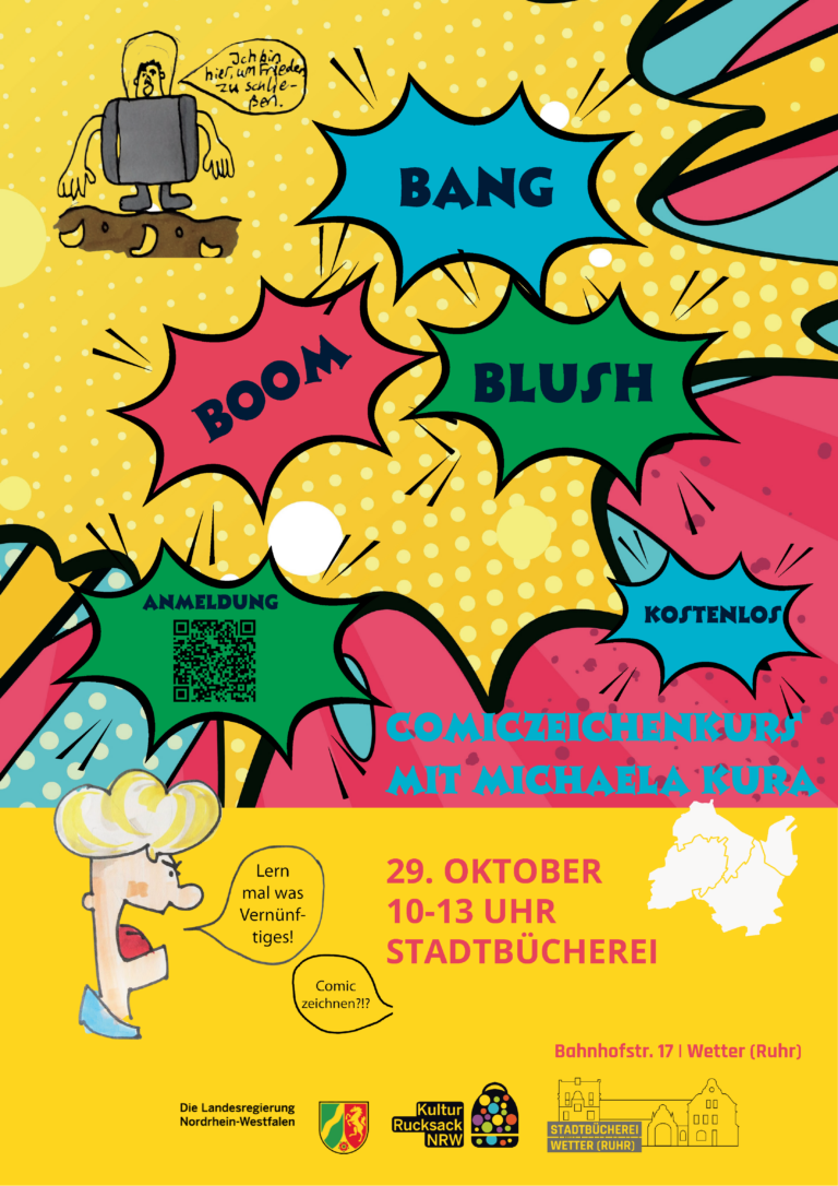 Comic-Workshop in der Stadtbücherei Wetter (Ruhr)